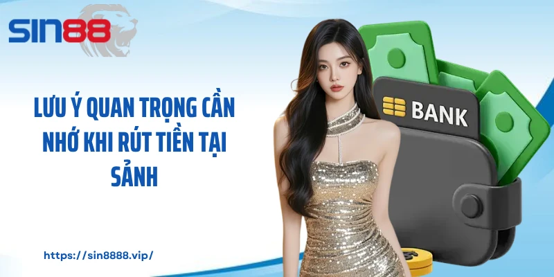 Lưu ý quan trọng cần nhớ khi rút tiền tại sảnh